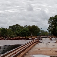 A damaged bridge in Fitzroy Crossing, Australia, on Saturday | REUTERS 